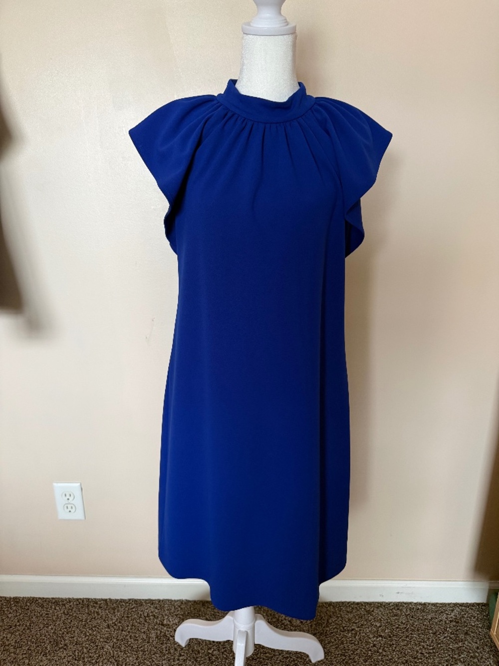 Calvin Klein Royal Blue Statement Dress – Size 8